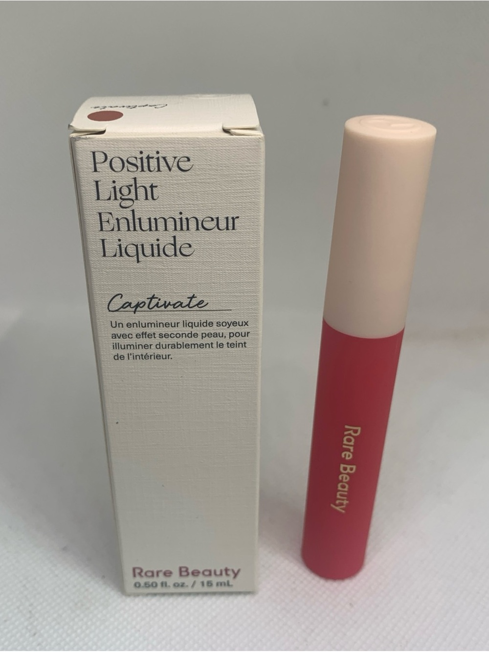 Rare Beauty Positive Light Liquid Highlighter - Captivate & Lipstick (Motivate)